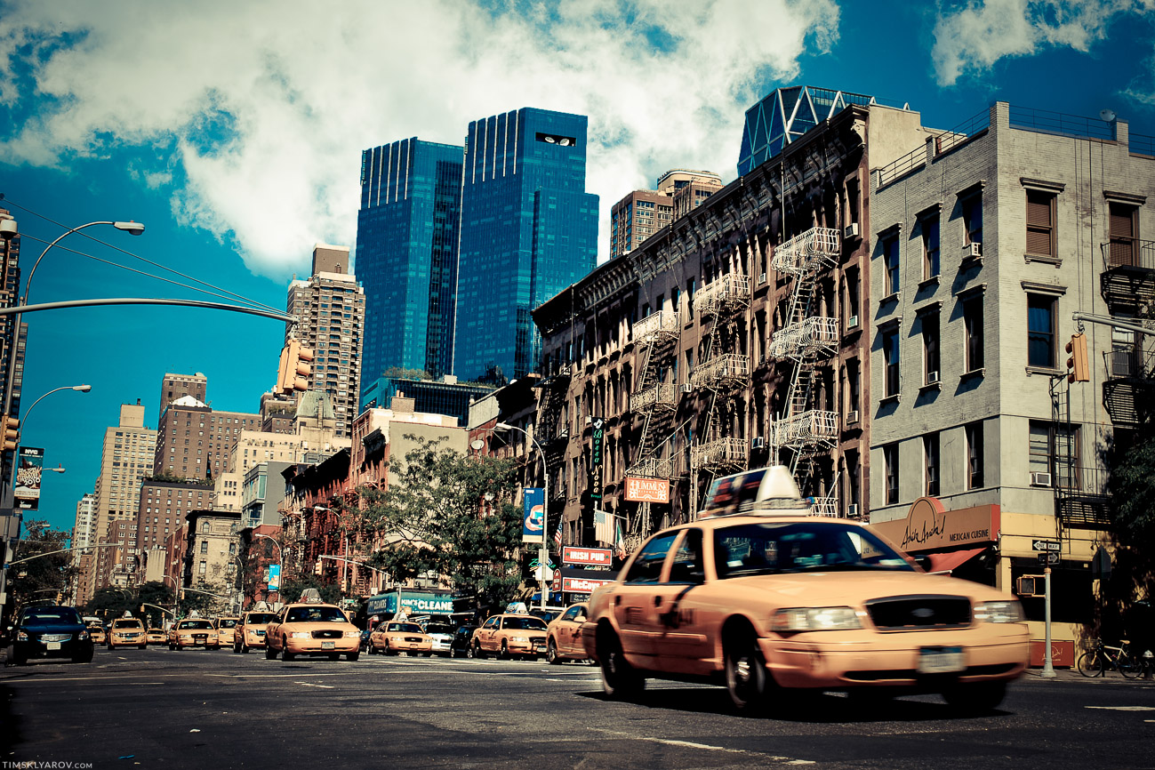 В нью-йорке 70% трафика - желтые такси.