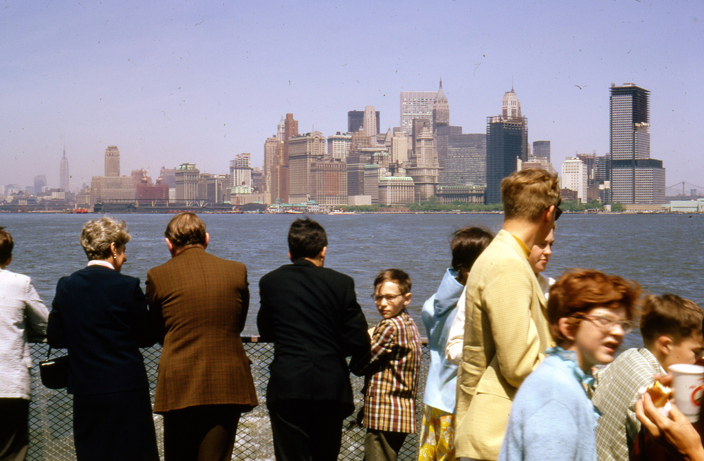 1969 год, вид с парома идущего на Стейтен-Айленд.